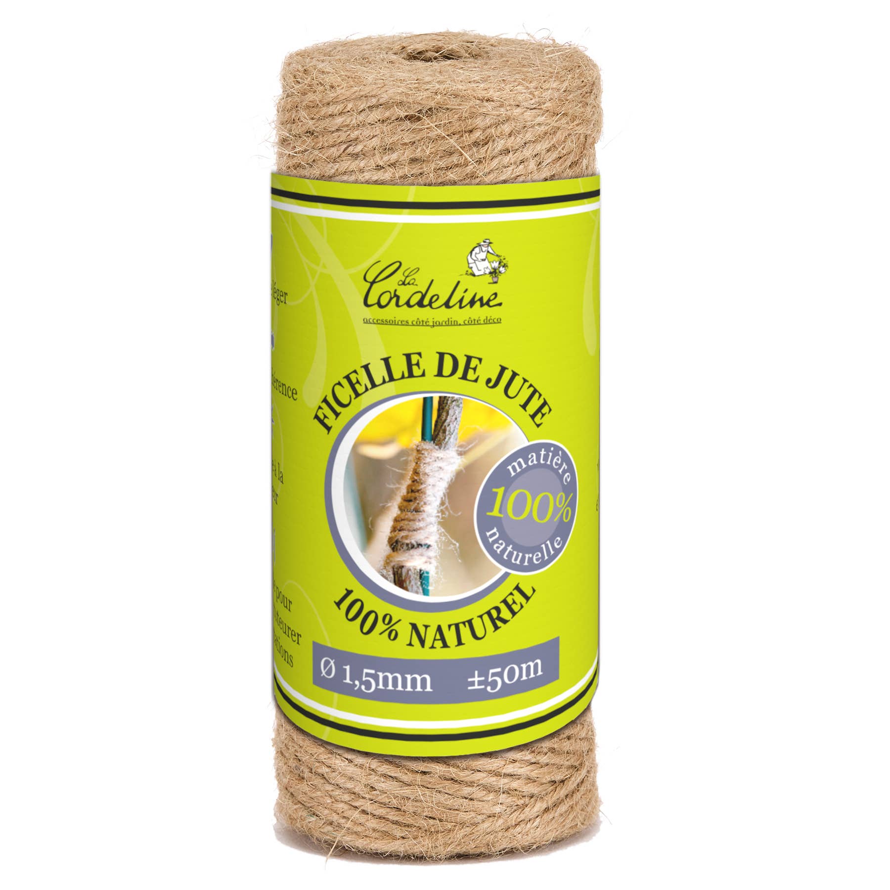 1.5mm 50m Natural Jute Twine - Snedkerværktøj