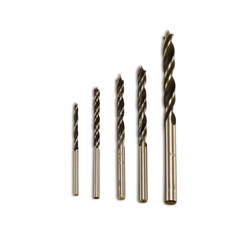 8 mm hand drill with 5 pieces wood drill set - Snedkerværktøj