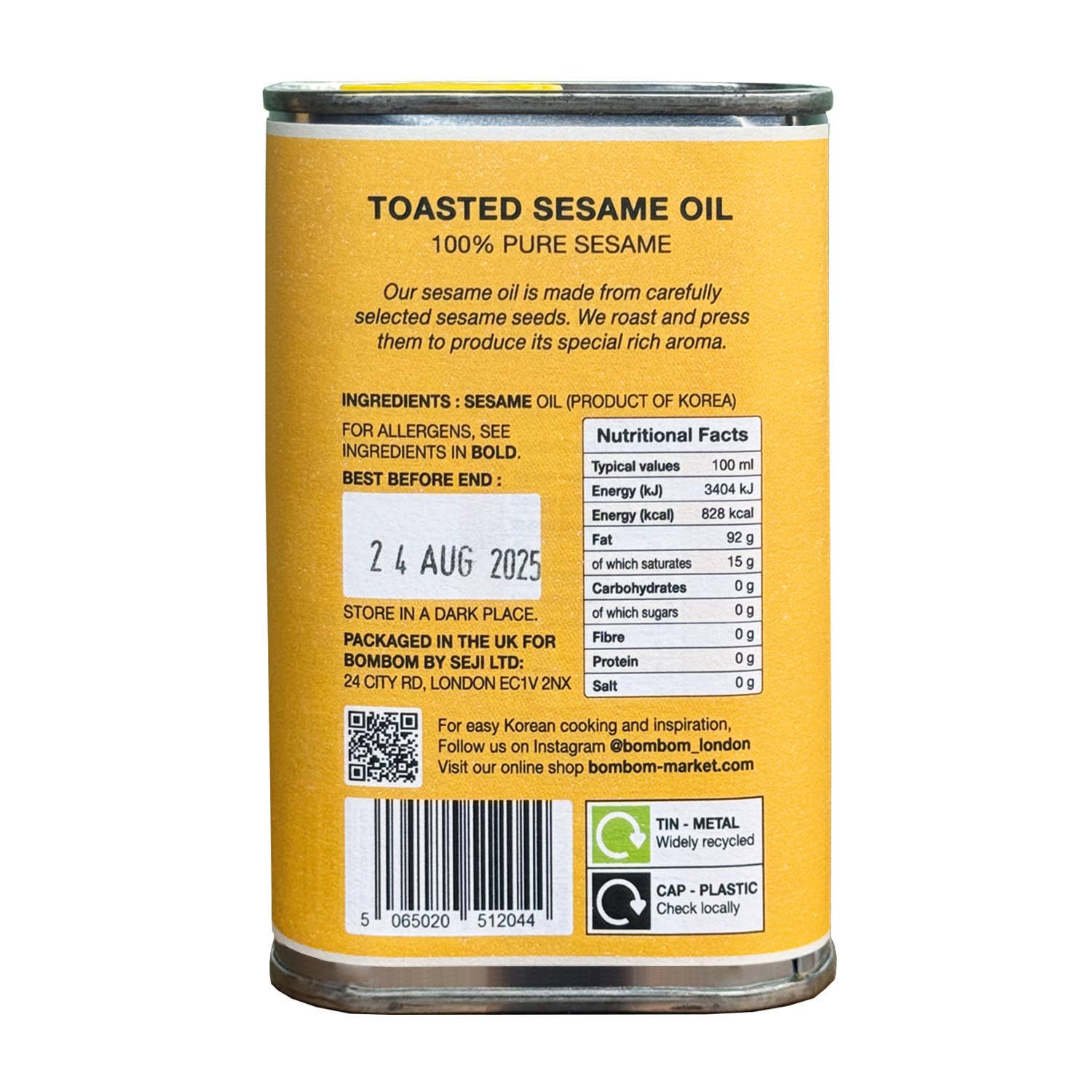 BOMBOM® Sesame oil 240ML - Snedkerværktøj