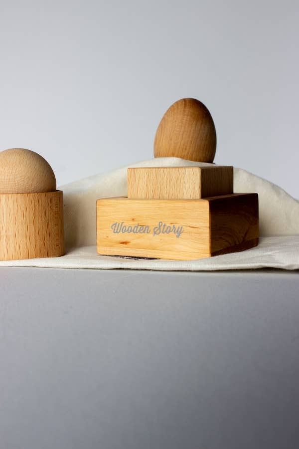 Montessori set: egg, ball and cup - Snedkerværktøj