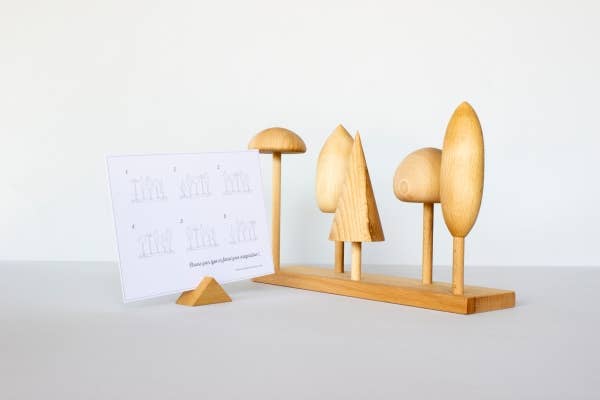 The Wooden Stacking Toy Tree Crowns - Snedkerværktøj